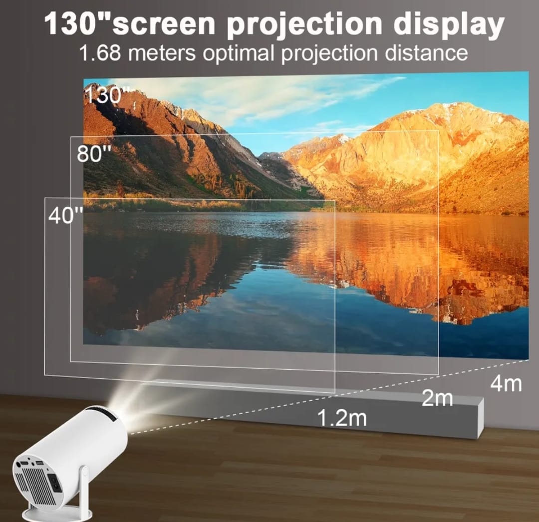 Transpeed-proyector 4K Android 11 Dual Wifi6 200 ANSI Allwinner H713 BT5.0 1080P 1280x720P para cine en casa, proyector portátil para exteriores